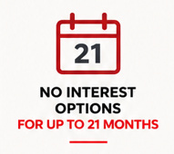 No Interest 21 Months